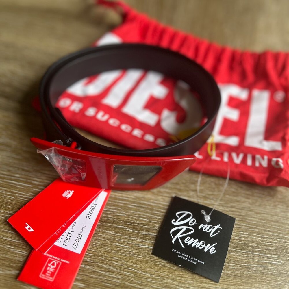 Brand New Diesel B-Dlogo Ii Buckle Belt